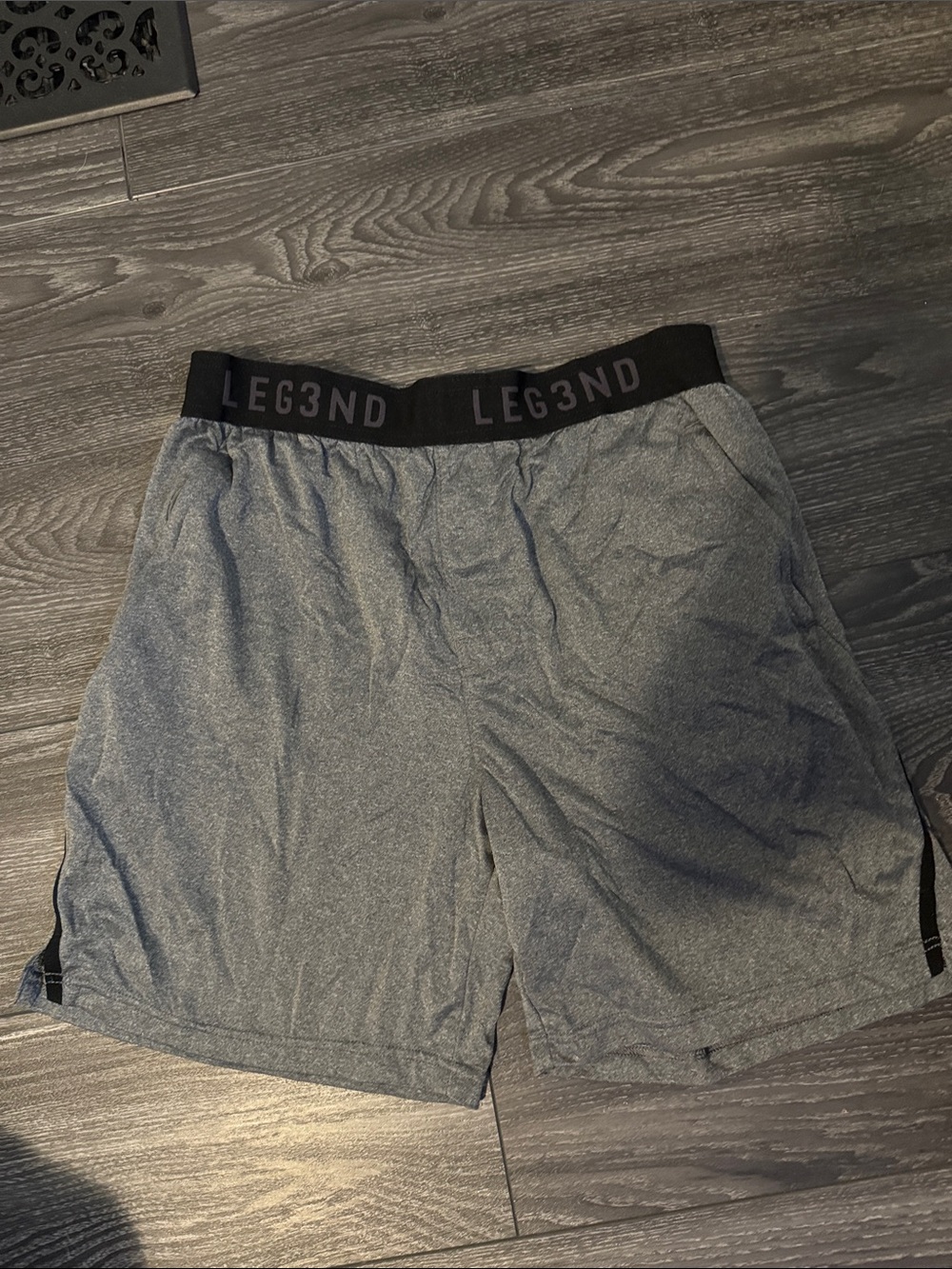 LEG3ND Men's Gray Performance Athletic Shorts
